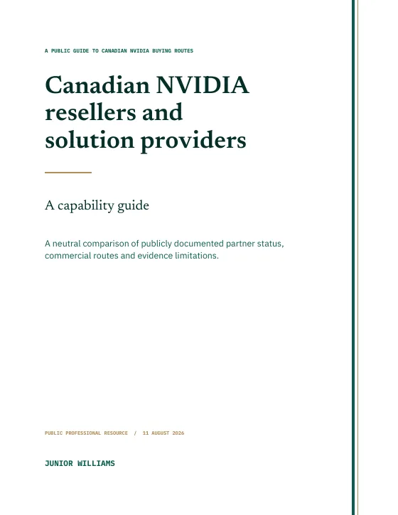 Cover of Canadian NVIDIA resellers and solution providers